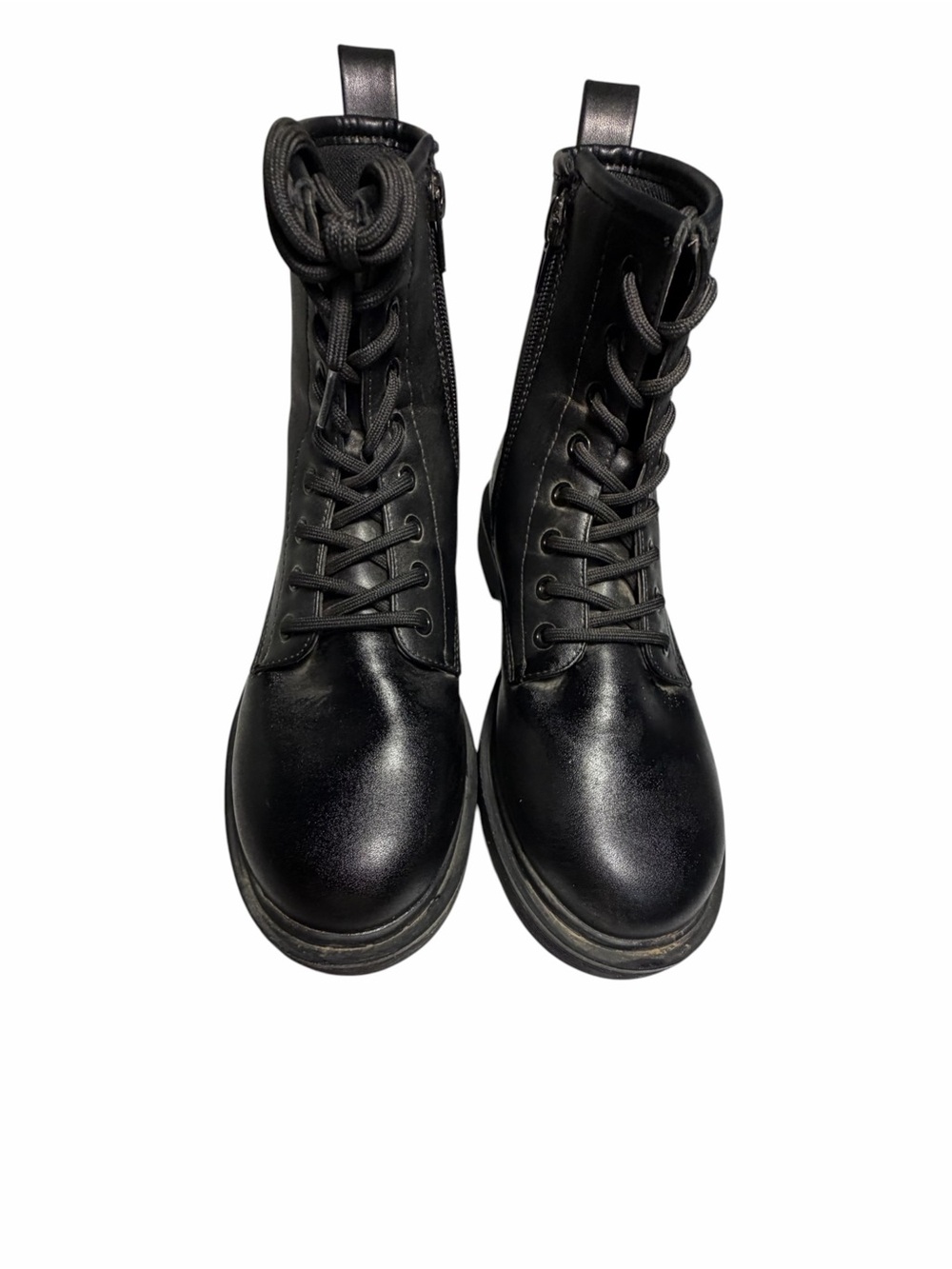 Women’s Tredsafe Black Lace-Up Combat Boots Sz 6.5